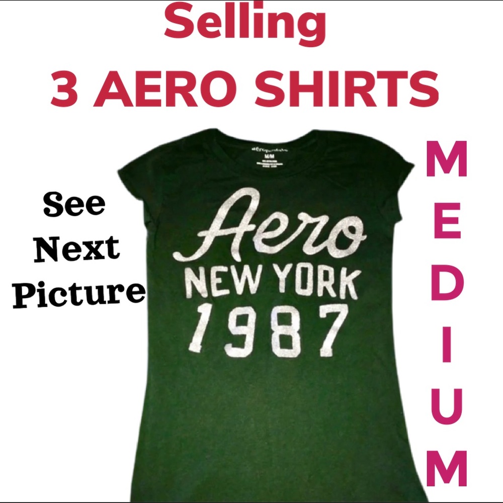 3 Aero Shirts for $22